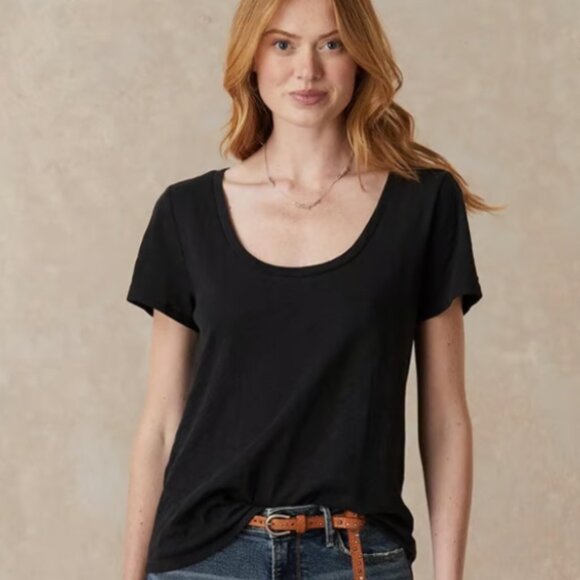 Ultimate Airy Slub Scoopneck Tee - Picture 1 of 1